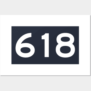 618 Area Code Posters and Art